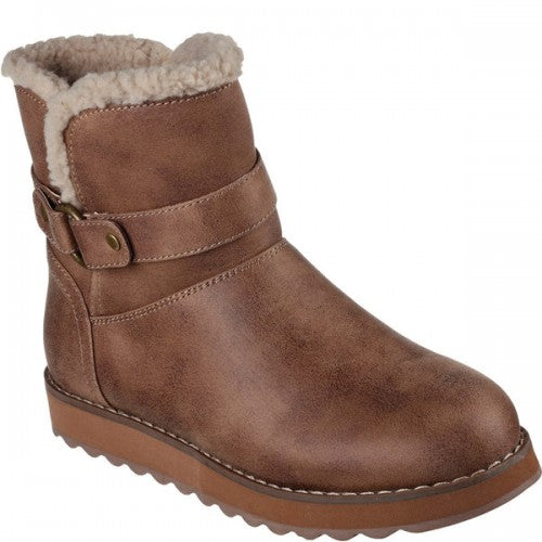 Skechers womens hot sale leather ankle boots