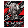 Front - Jurassic World Charge & Chomp Fleece Blanket