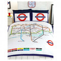 Front - Rapport Tube Map Duvet Cover Set