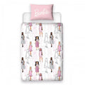 Front - Barbie Reversible Figures Duvet Cover Set