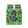 Front - Minecraft Blocks Duvet Cover Set