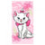 Front - The Aristocats Marie Floral Cotton Beach Towel