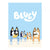 Front - Bluey Cotton Beach Towel