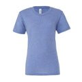 Aqua - Front - Canvas Triblend Crew Neck T-Shirt - Mens Short Sleeve T-Shirt