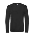 Front - B&C Mens #E190 Plain Long-Sleeved T-Shirt