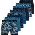 Front - Kandor Mens Jeckers Assorted Designs Boxer Shorts (Pack of 7)