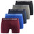 Front - Smith & Jones Mens Graylen Boxer Shorts (Pack of 5)