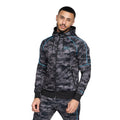 Front - Crosshatch Mens Brickcount Camo Tracksuit Top