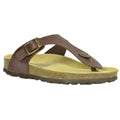 Front - Sanosan Womens/Ladies Geneve Designer Leather Sandals