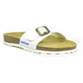 White-Brown - Back - Sanosan Mens Malaga Sano Sandals