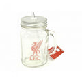 Front - Liverpool FC Official Football Mason Jar Drinks Mug