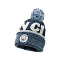 Front - Manchester City FC Premium 1509 Knitted Bobble Beanie