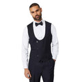 Front - Burton Mens Tailored Tuxedo Waistcoat