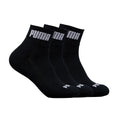 Front - Puma Mens Quarter Socks (Pack of 3)