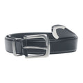 Front - Duke Mens D555 Joseph Bonded Leather Metal Tip Waist Belt