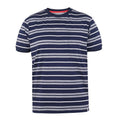 Front - Duke Mens D555 Piccadilly Yarn Dyed Stripe Jacquard Kingsize T-Shirt