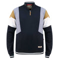 Front - Duke Mens D555 Kenington Colour Block Zip Neck Kingsize Sweatshirt