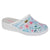 Front - Dek Womens/Ladies Floral Leather Clogs