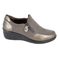 Front - Boulevard Womens/Ladies Patent PU Casual Shoes