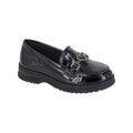 Front - Cipriata Girls Sina Heart Saddle Loafers