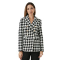 Front - Principles Womens/Ladies Dogtooth Double-Breasted Blazer