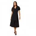 Front - Debenhams Womens/Ladies Textured Jersey Belt Midi Dress