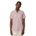 Front - Maine Mens Stripe Slub Short-Sleeved Shirt