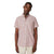 Front - Maine Mens Stripe Slub Short-Sleeved Shirt