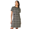 Front - Principles Womens/Ladies Checked Jacquard Shift Dress