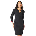 Front - Principles Womens/Ladies Contrast Detail Ponte Shift Dress