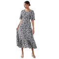 Front - Dorothy Perkins Womens/Ladies Floral Flutter Midi Dress