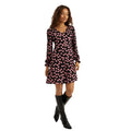 Front - Dorothy Perkins Womens/Ladies Polka Dot Petite Long-Sleeved Mini Dress