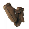 Front - Eastern Counties Leather Womens/Ladies Sheepskin Split Seam Mittens