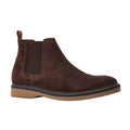 Front - Base London Mens Hooper Suede Chelsea Boots