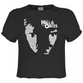 Front - Amplified Womens/Ladies Private Eyes Hall & Oates Crop T-Shirt