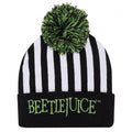 Front - Beetlejuice Unisex Adult Stripe Beanie