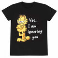 Front - Garfield Unisex Adult Ignoring You T-Shirt