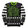 Front - Beetlejuice Unisex Adult Strange And Unusual Knitted Jumper