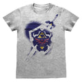 Front - Nintendo Unisex Adult Legend Of Zelda Shield T-Shirt