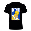 Front - Simpsons Unisex Adult D'oh T-Shirt