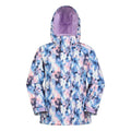 Front - Mountain Warehouse Childrens/Kids Snowdrop Watercolour Ski Jacket