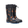 Front - Mountain Warehouse Childrens/Kids Dinosaur Skeleton Wellington Boots