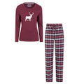 Front - Mountain Warehouse Womens/Ladies Dream Reindeer Pyjama Set