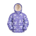 Front - Mountain Warehouse Childrens/Kids Seasons Unicorn Faux Fur Lined Padded Jacket