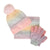 Front - Mountain Warehouse Childrens/Kids Rainbow Knitted Hat Gloves And Scarf Set