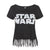 Front - Star Wars Womens/Ladies Logo Fringe Top