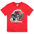 Red - Front - Lego Movie 2 Boys Batman I'm The Leader Obvs T-shirt