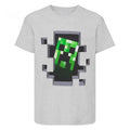 Front - Minecraft Childrens/Kids Creeper T-Shirt