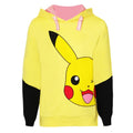 Front - Pokemon Girls Pikachu Face Drawstring Hoodie