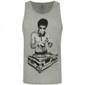 Front - BNA78 Mens Gung Fu Scratch Bruce Lee Tank Top